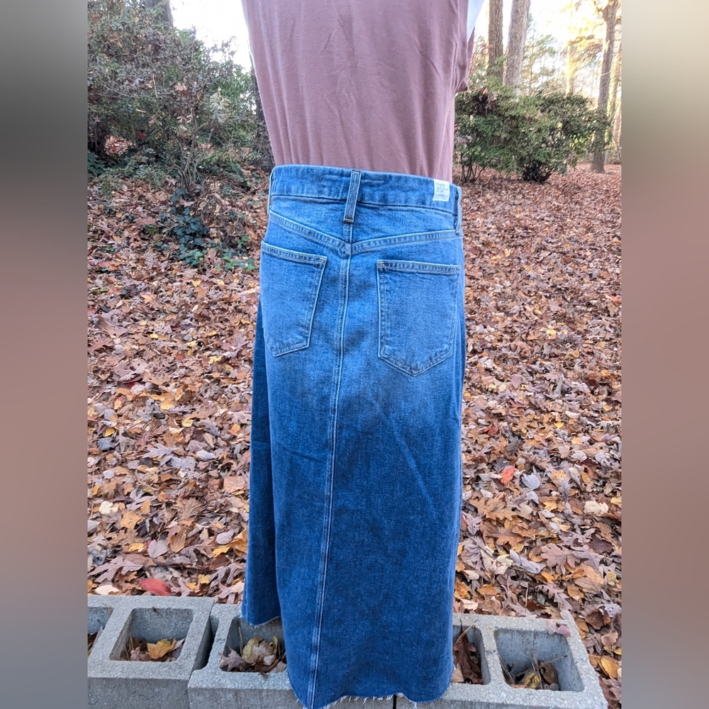 Frank & Eileen DonnybrookDenim Maxi Skirt Sz 27 EUC - Picture 10 of 12